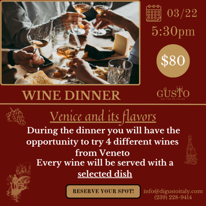Wine Dinner “Venice and its flavors”